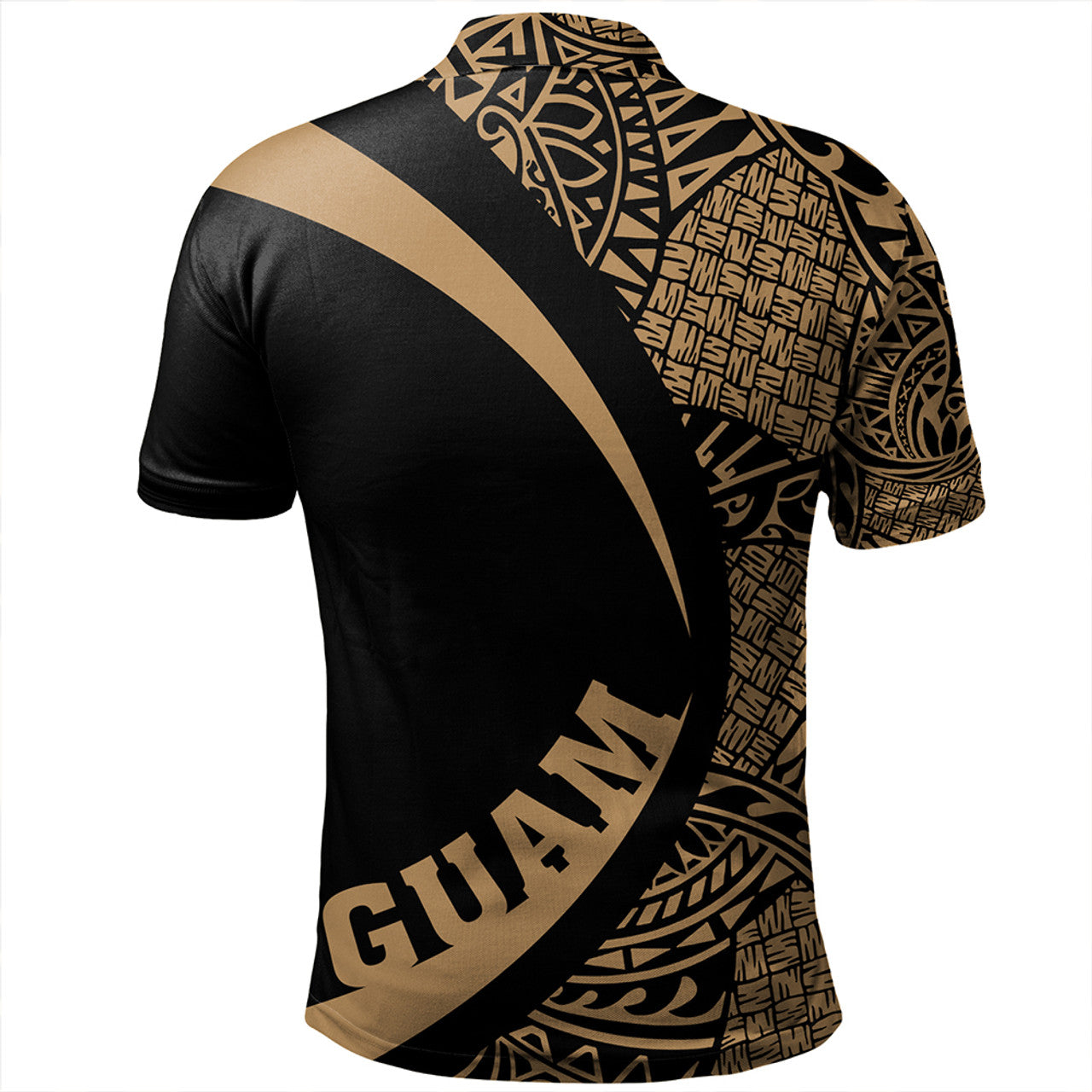 Guam Coat Of Arm Lauhala Circle Polo Shirt Unisex