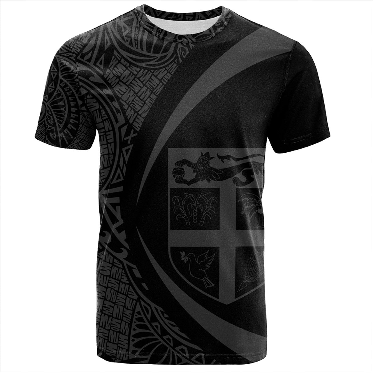Fiji Coat Of Arm Lauhala Circle T-shirt Unisex