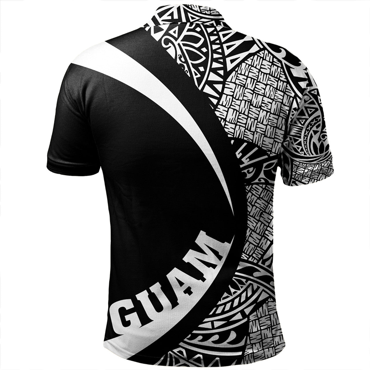 Guam Coat Of Arm Lauhala Circle Polo Shirt Unisex