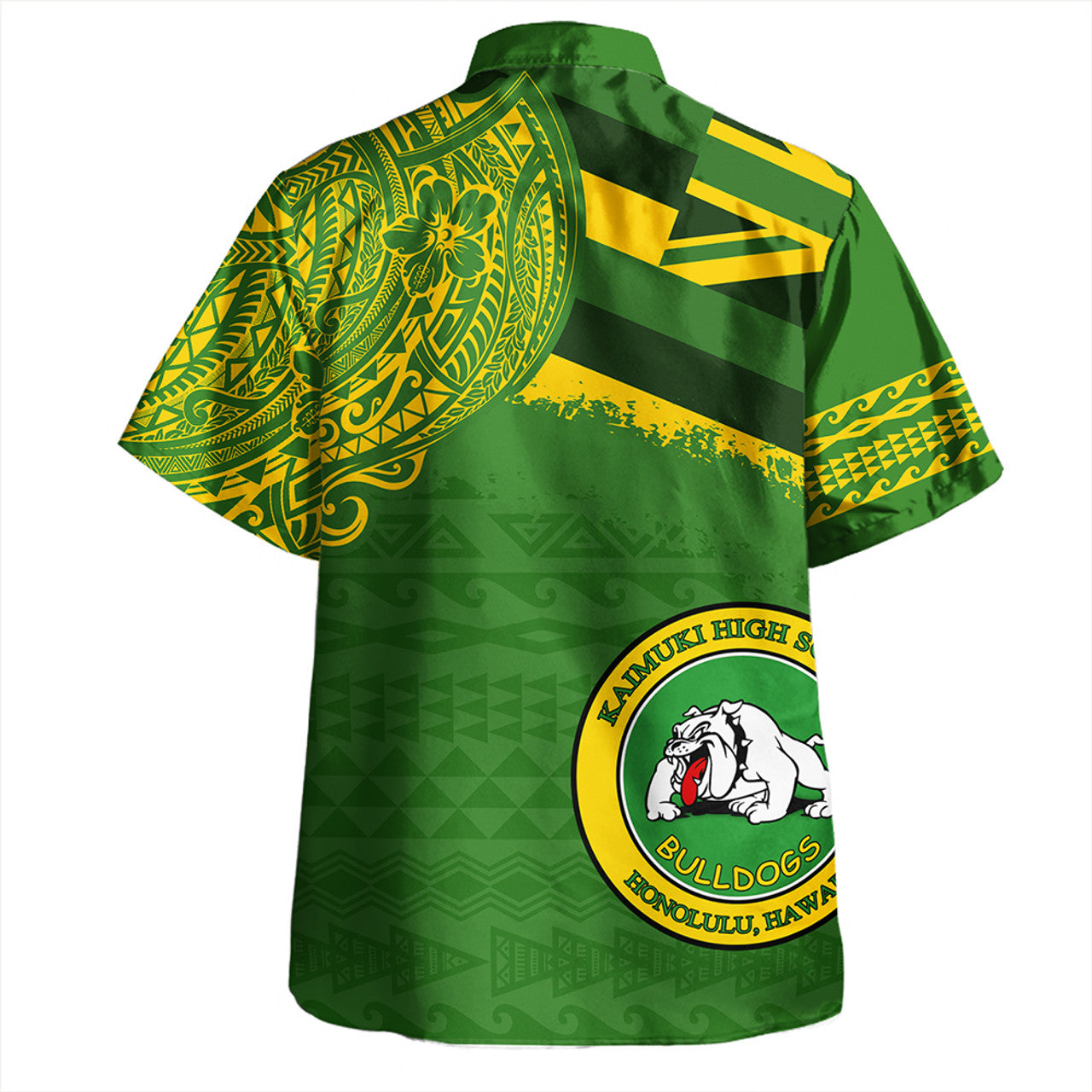 Hawaii Kaimuki High School With Crest Style Hawaiian Shirt Unisex