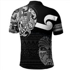 New Zealand Tino Rangatiratanga Maori Mask Black Polo Shirt For Men/Women