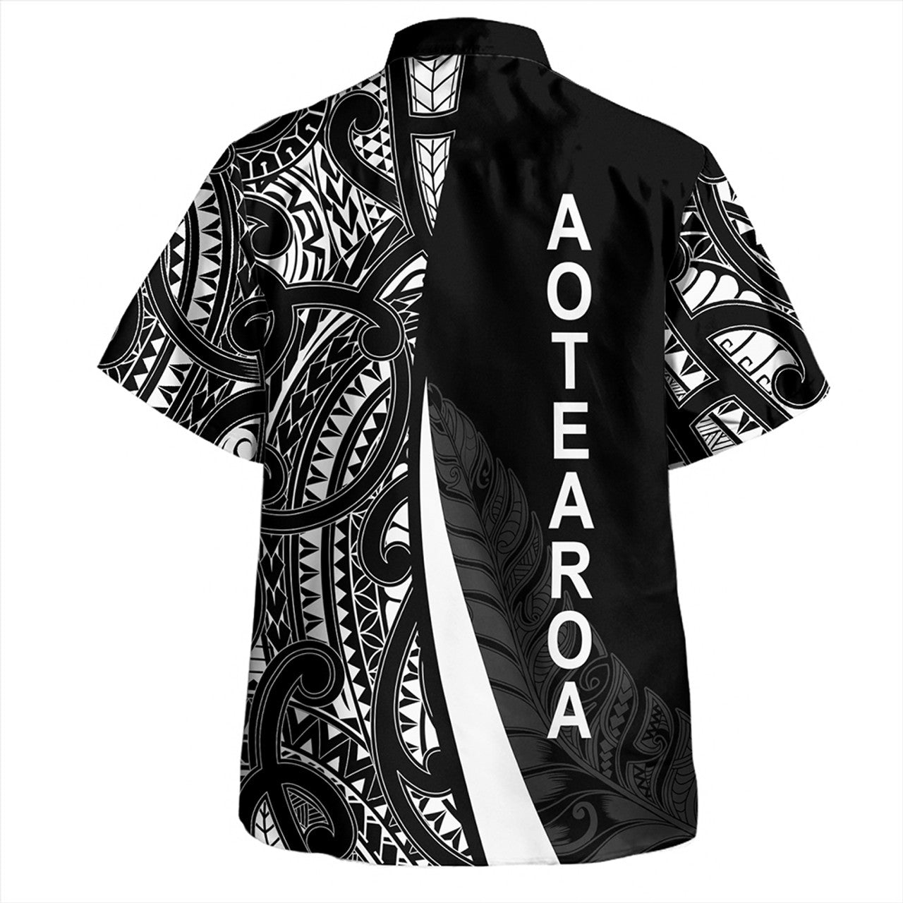 New Zealand Aotearoa Maori Pattern Silver Fern Hawaiian Shirt For Men/Women