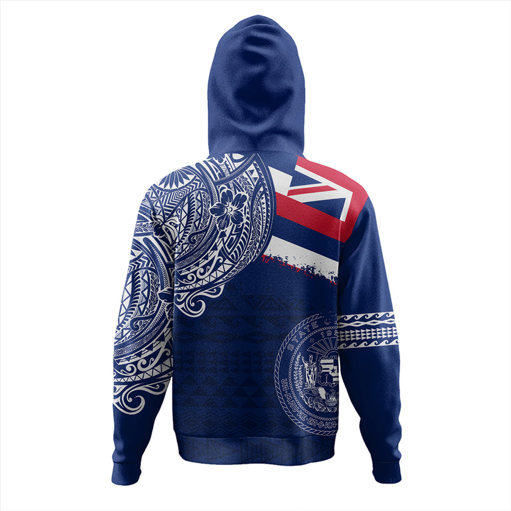 Hawaii Polynesian Flag With Coat Of Arms Hoodie For Men/Women