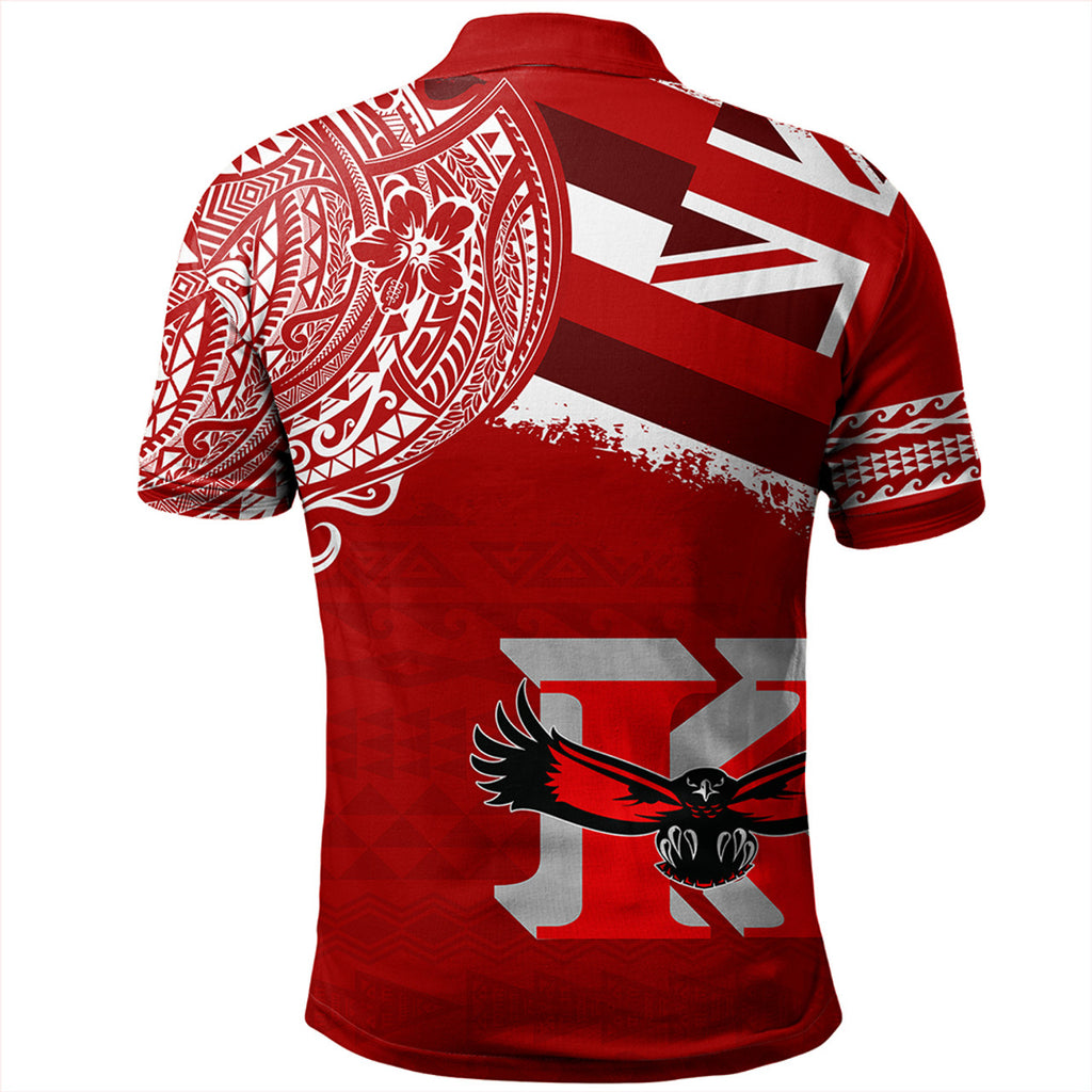 Hawaii Kauai High School With Crest Style Polo Shirt Unisex