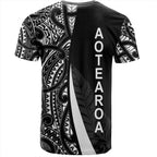New Zealand Aotearoa Maori Pattern Silver Fern T-Shirt For Men/Women