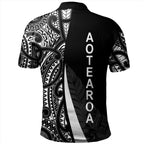New Zealand Aotearoa Maori Pattern Silver Fern Polo Shirt For Men/Women