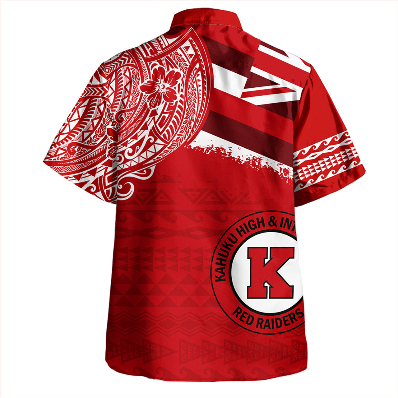 Hawaii Kahuku High School With Crest Style Hawaiian Shirt Unisex
