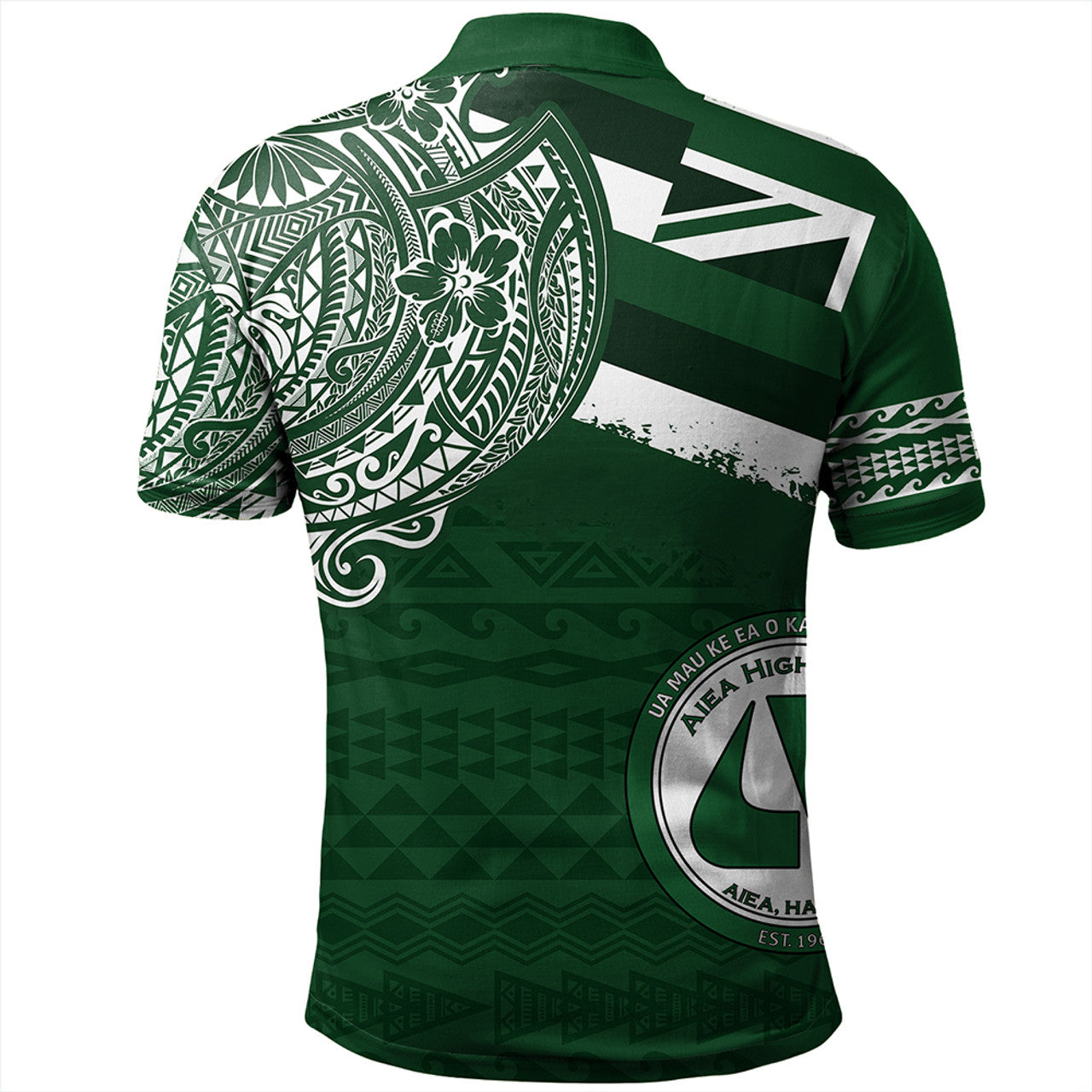 Hawaii Aiea High School With Crest Style Polo Shirt Unisex