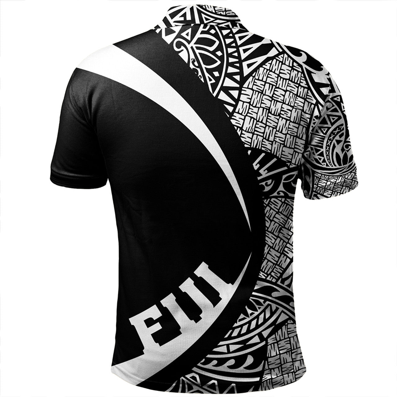 Fiji Coat Of Arm Lauhala Circle Polo Shirt Unisex