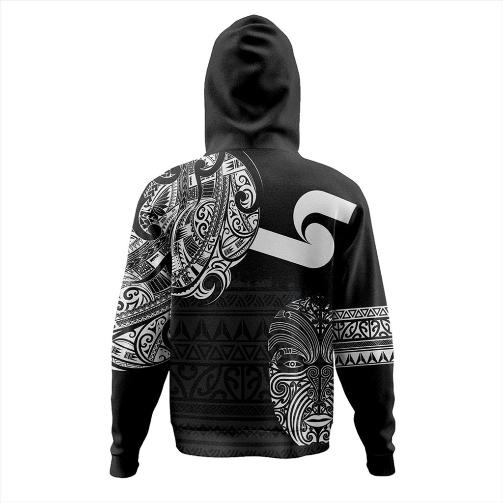 New Zealand Tino Rangatiratanga Maori Mask Black Hoodie For Men/Women