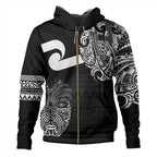 New Zealand Tino Rangatiratanga Maori Mask Black Hoodie For Men/Women