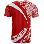 Tonga Coat Of Arms Flag With Polynesian Circle Style T-Shirt For Men/Women