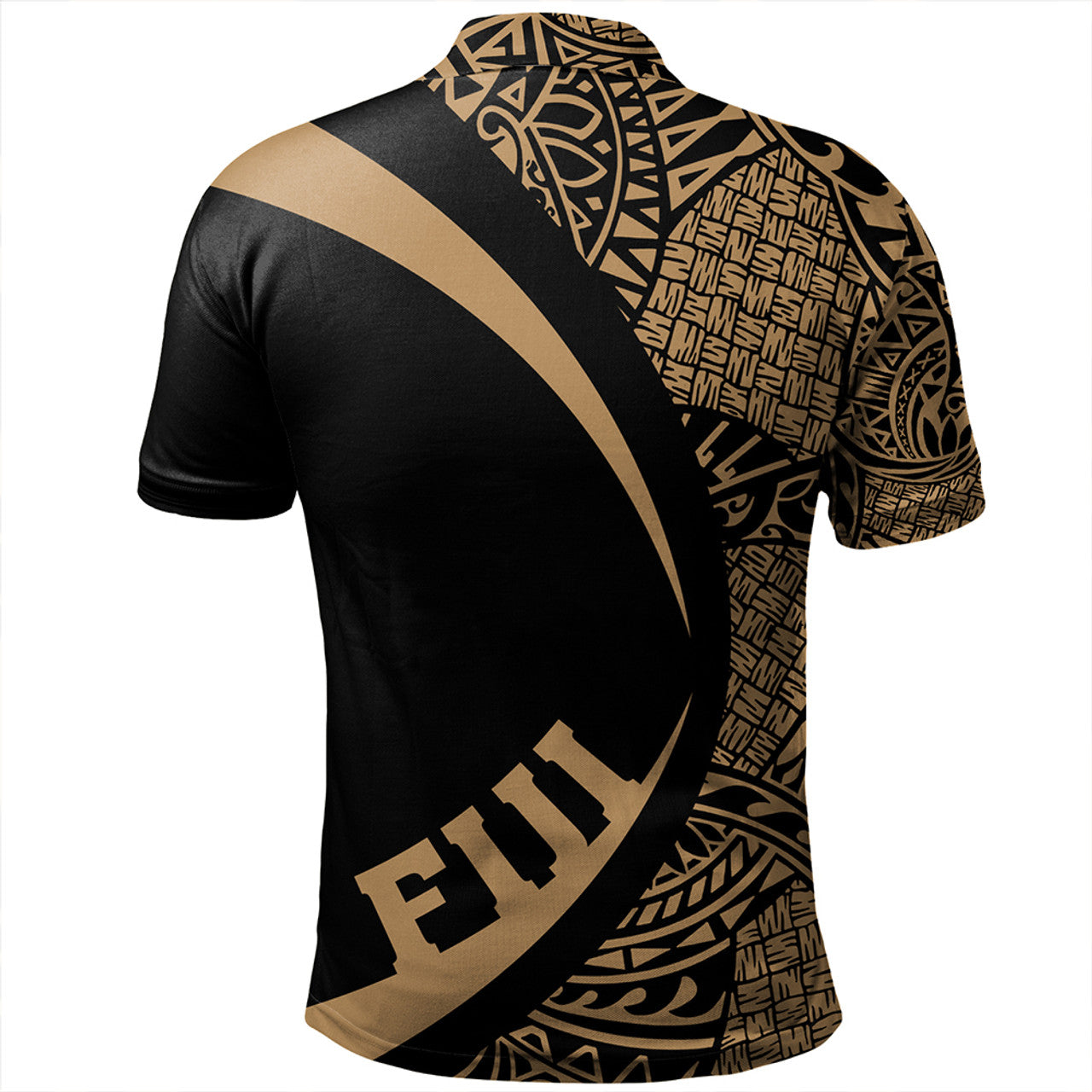 Fiji Coat Of Arm Lauhala Circle Polo Shirt Unisex