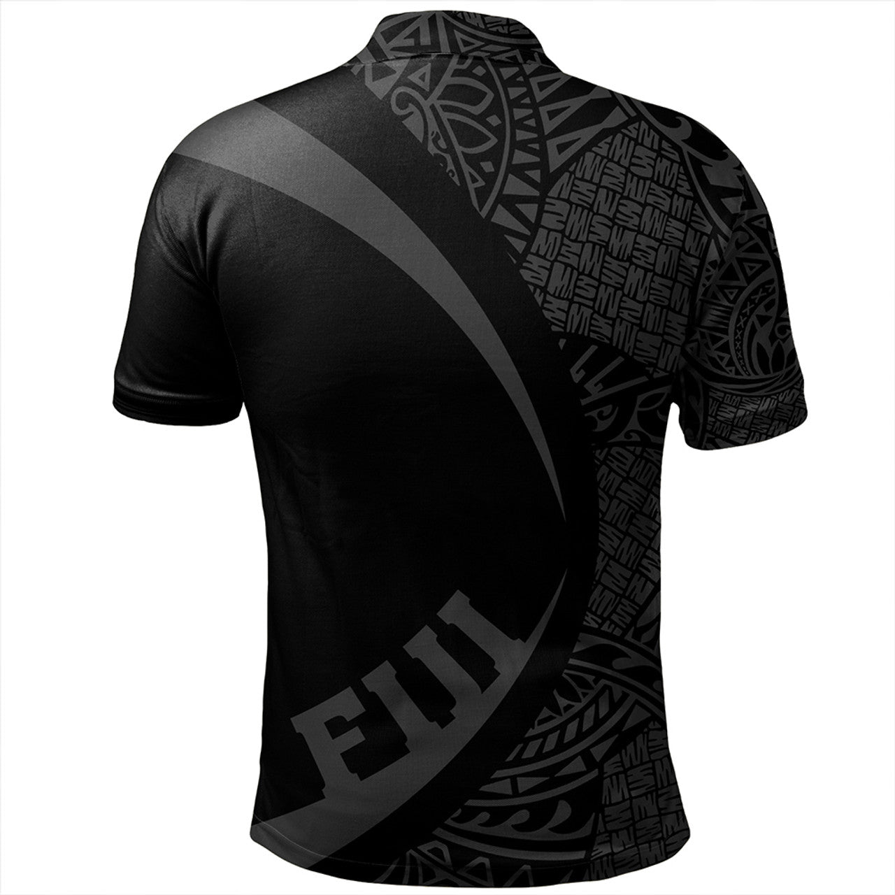 Fiji Coat Of Arm Lauhala Circle Polo Shirt Unisex