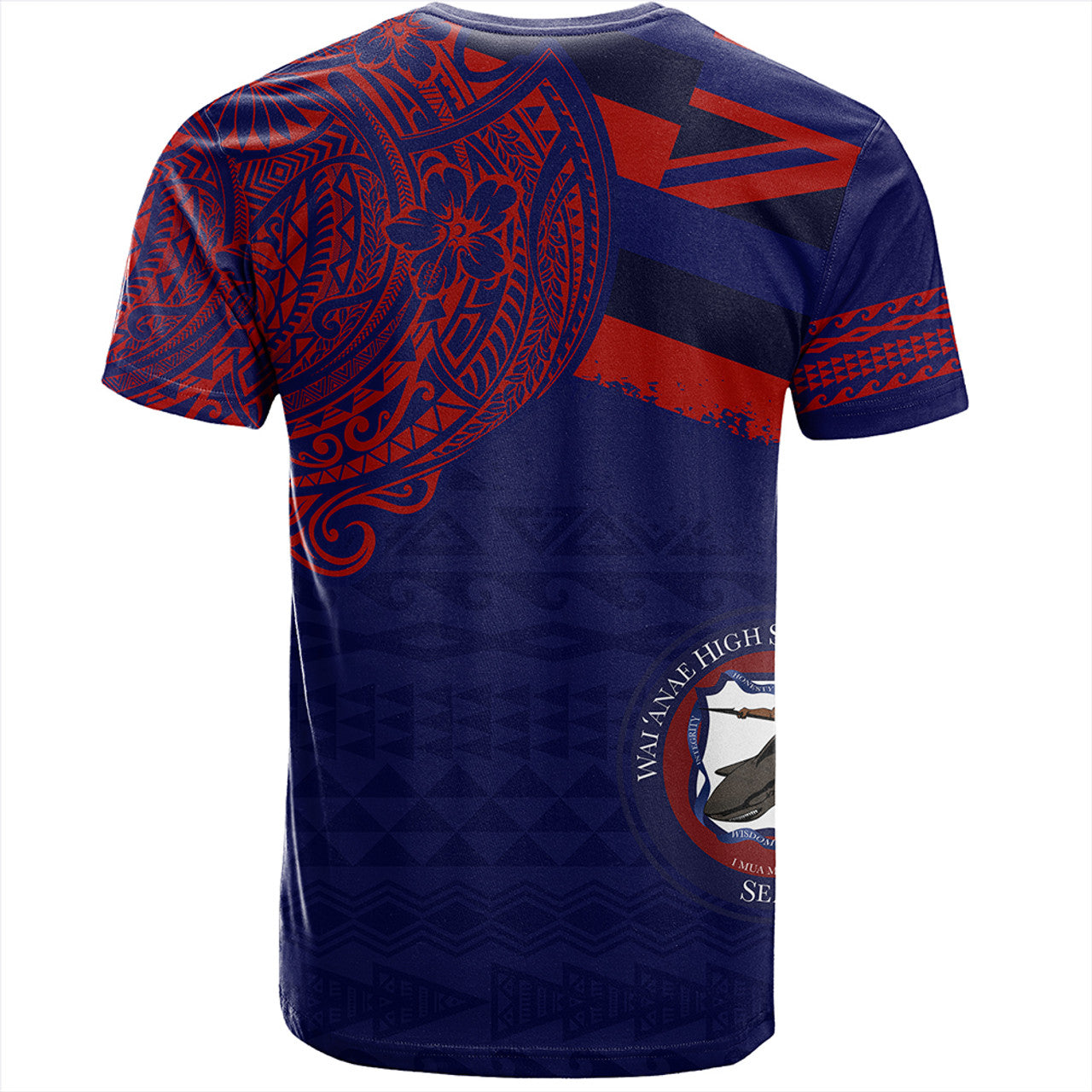 Hawaii Waianae High School With Crest Style T-shirt Unisex