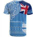 Fiji Polynesian Flag With Coat Of Arms T-shirt Unisex