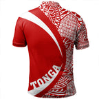 Tonga Polo Shirt Coat Of Arm Lauhala - Circle Style Ver 2 - AL01