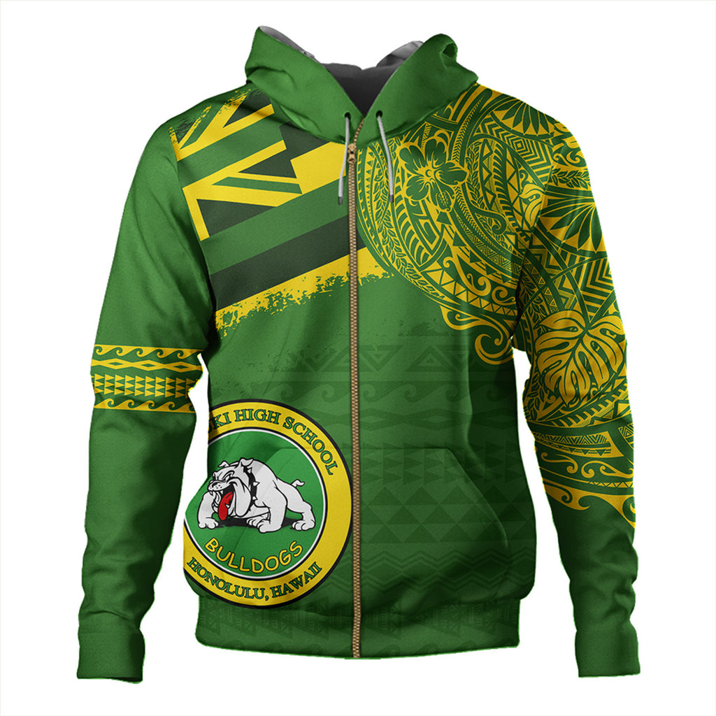 Hawaii Kaimuki High School With Crest Style Hoodie Unisex