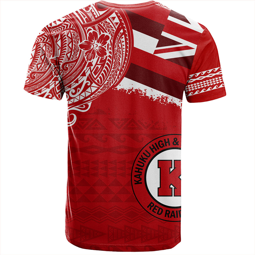 Hawaii Kahuku High School With Crest Style T-shirt Unisex