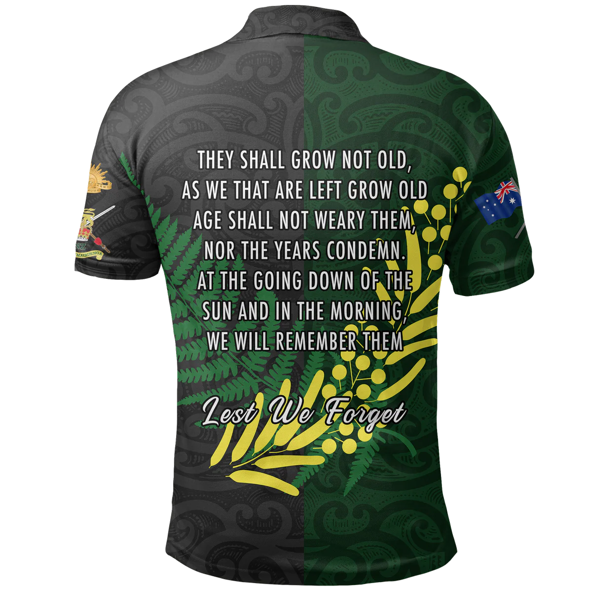 New Zealand The Spirit Anzac Polo Shirt Unisex