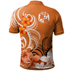 Tonga Polo Shirt Custom Personalised Floral Spirit Sage - AL01