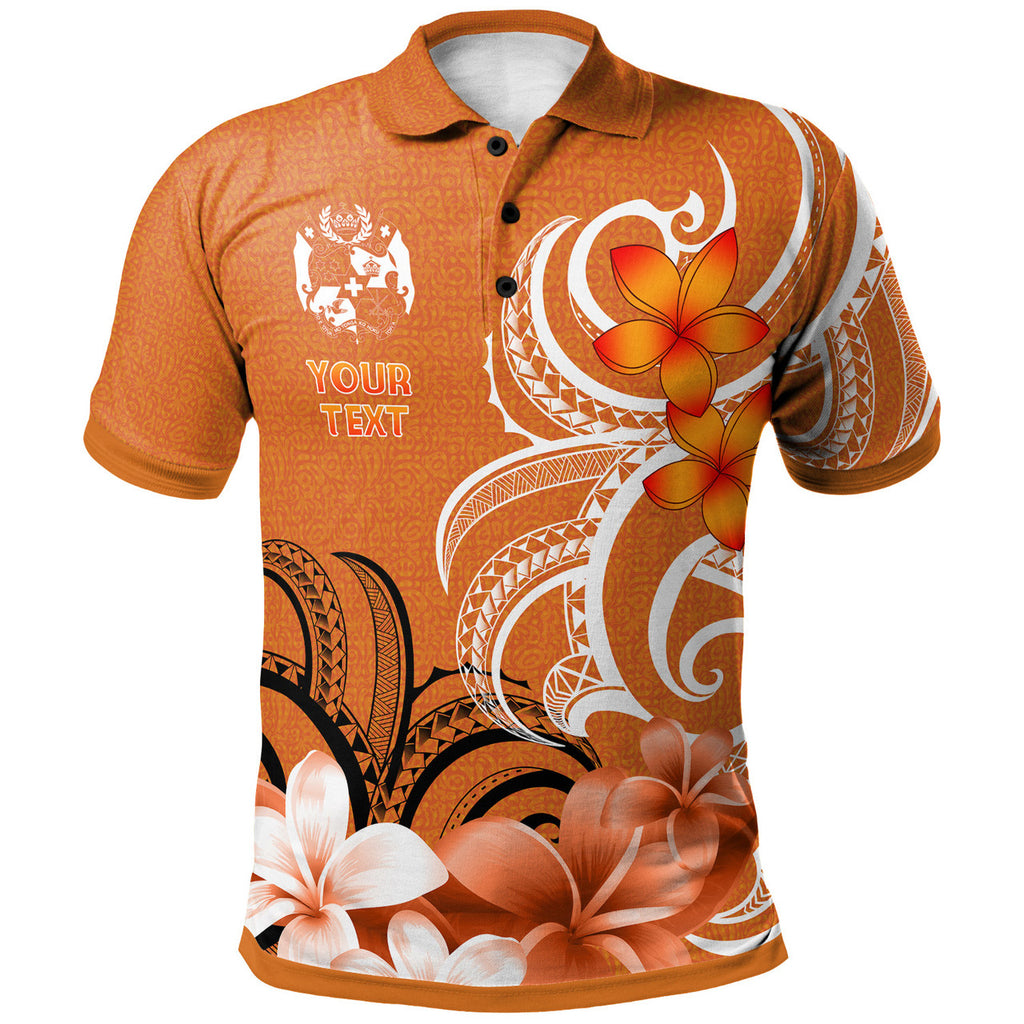 Tonga Polo Shirt Custom Personalised Floral Spirit Sage - AL01