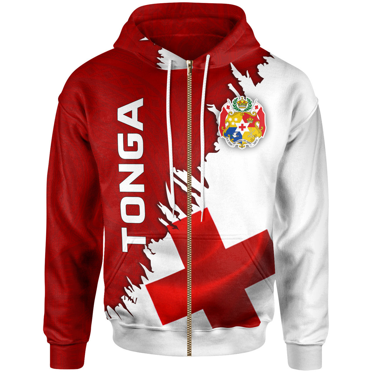 Tonga Wrap Style Hoodie Unisex