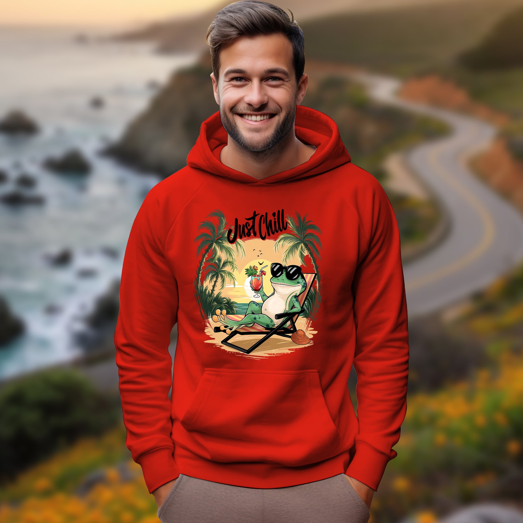 Just Chill With Frog - 2D Hoodie For Men/Women - TH02