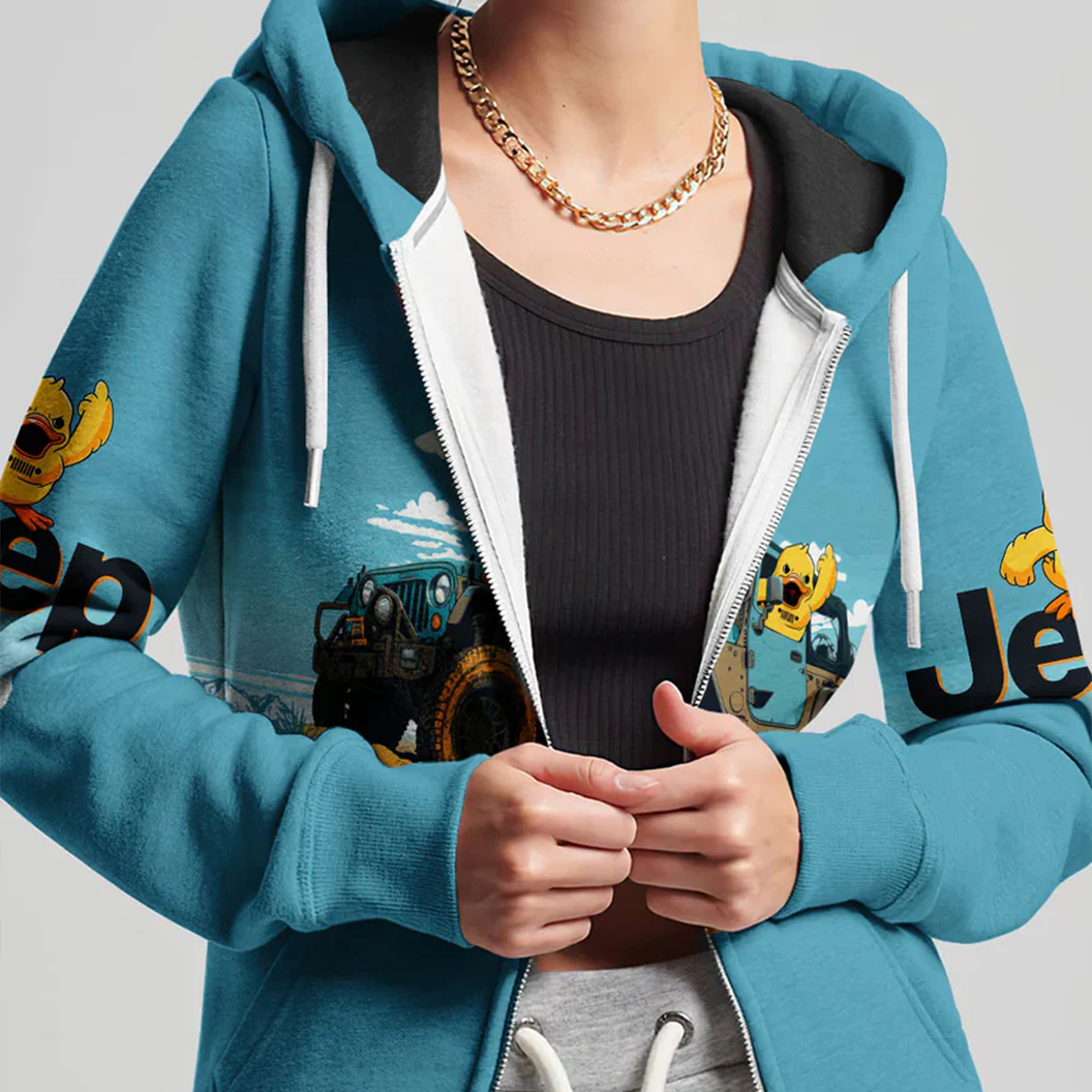 Jeep Quackin’ Over Rocks Hoodie