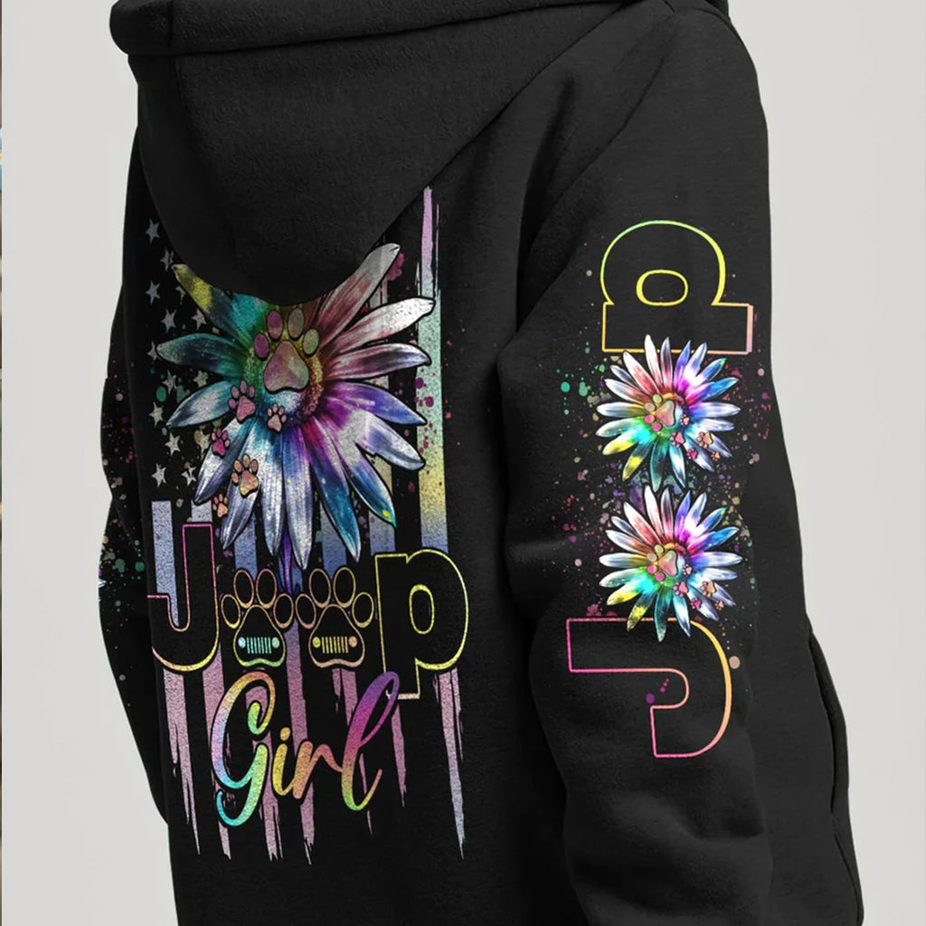 Paw Powered Jeep Queen Hoodie