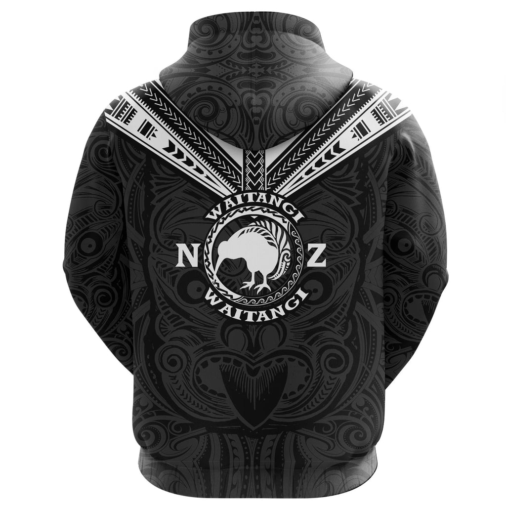New Zealand Waitangi Maori Tattoo Hoodie Unisex