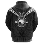 New Zealand Waitangi Maori Tattoo Hoodie Unisex