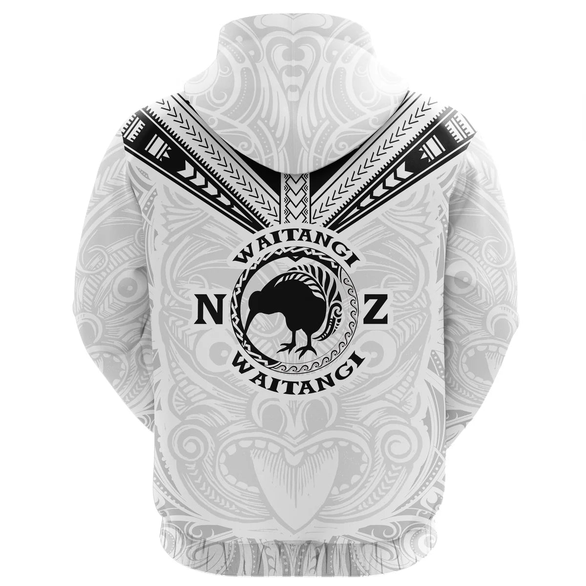 New Zealand Waitangi Maori Tattoo Hoodie Unisex