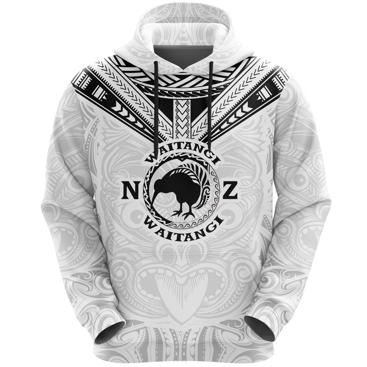 New Zealand Waitangi Maori Tattoo Hoodie Unisex