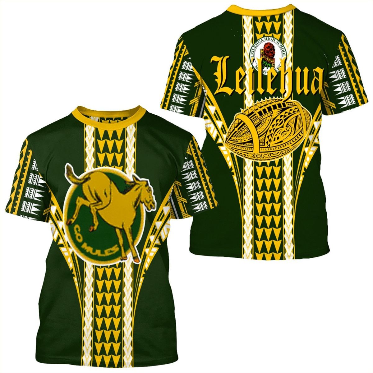 Hawaii Leilehua High Football Jersey T-shirt Unisex