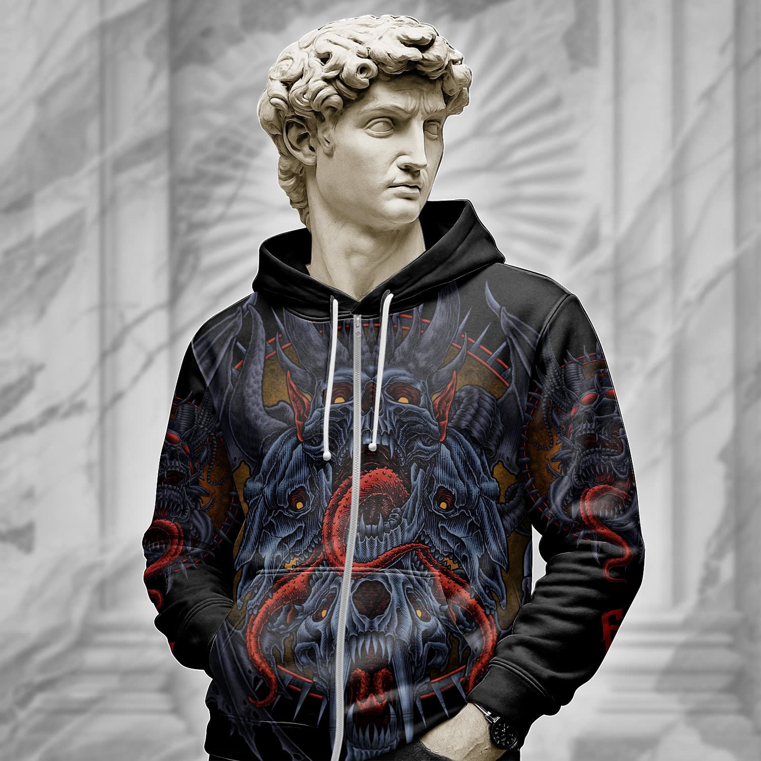 Personalised Monster Origin Design Halloween Vibes Hoodie - TH02