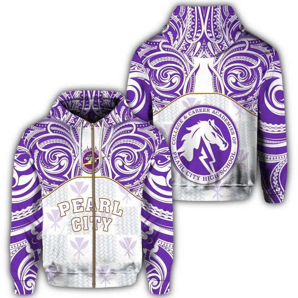 Hawaii Kanaka Pearl City High School Demodern Style Hoodie Unisex