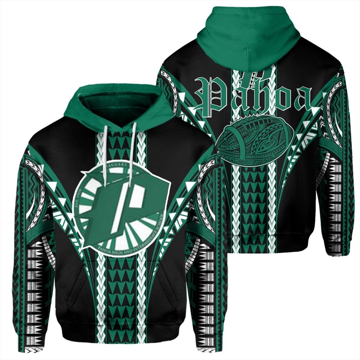 Hawaii Pahoa High School Football Jersey Hoodie Unisex