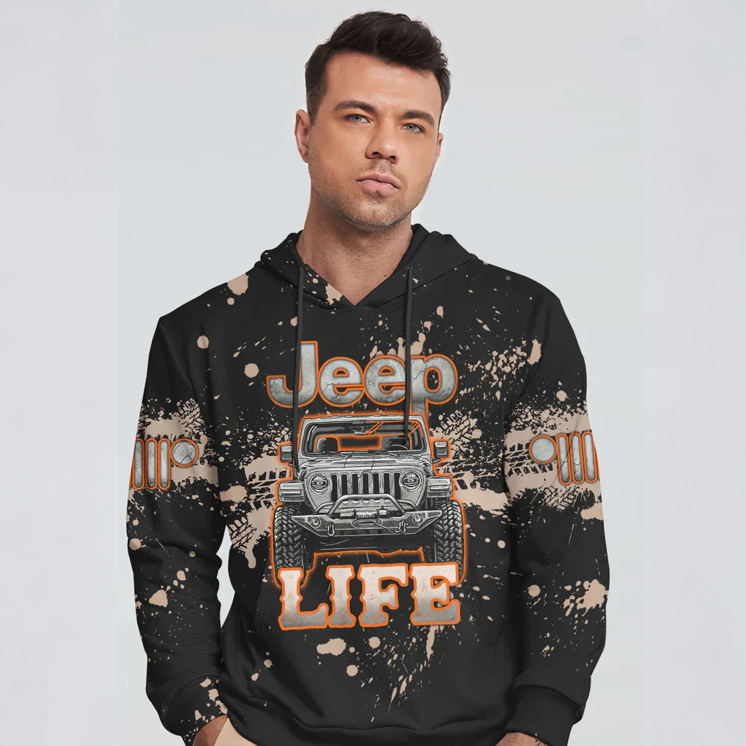 Jeep Trail Splatter Hoodie