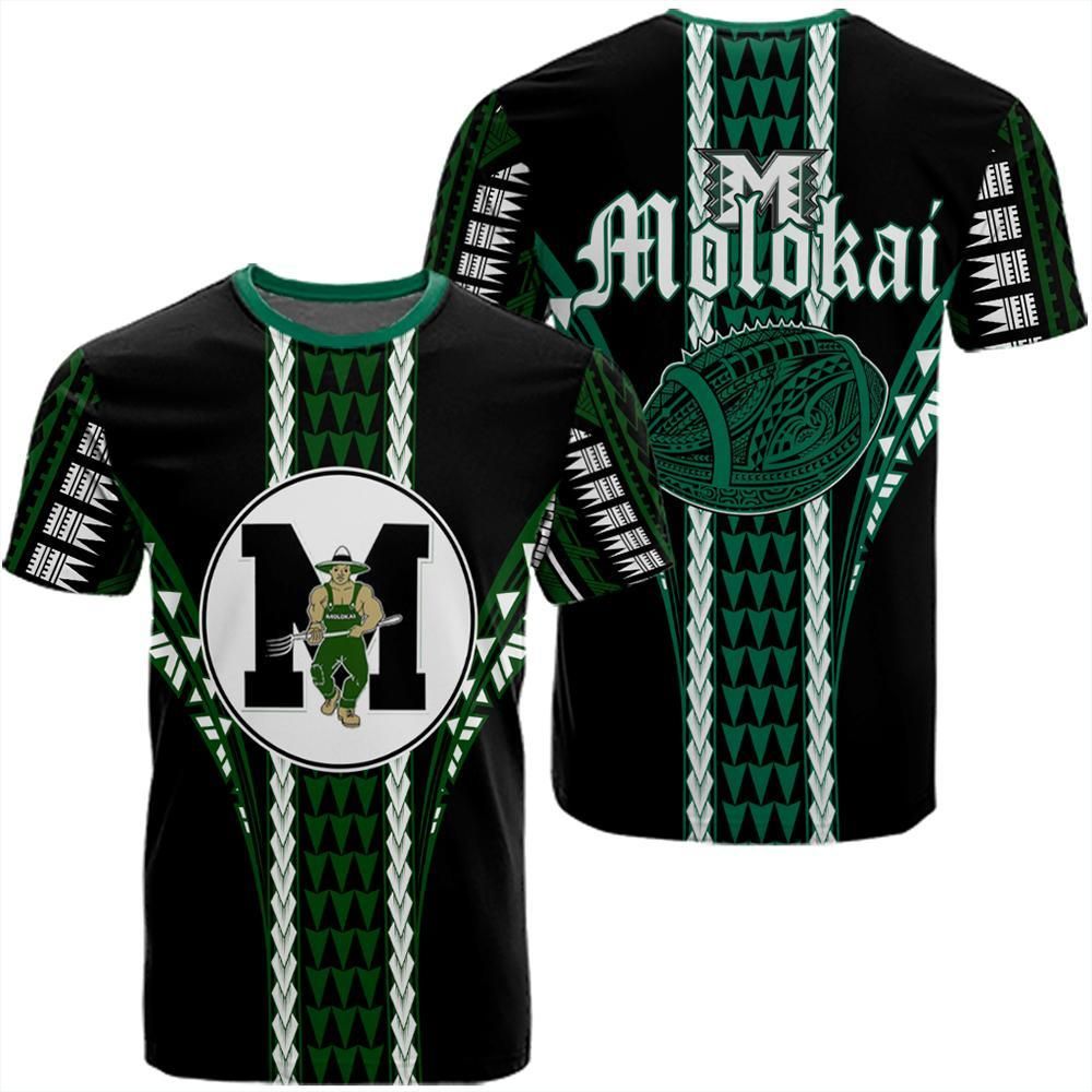 Hawaii Molokai High Football Jersey T-shirt Unisex