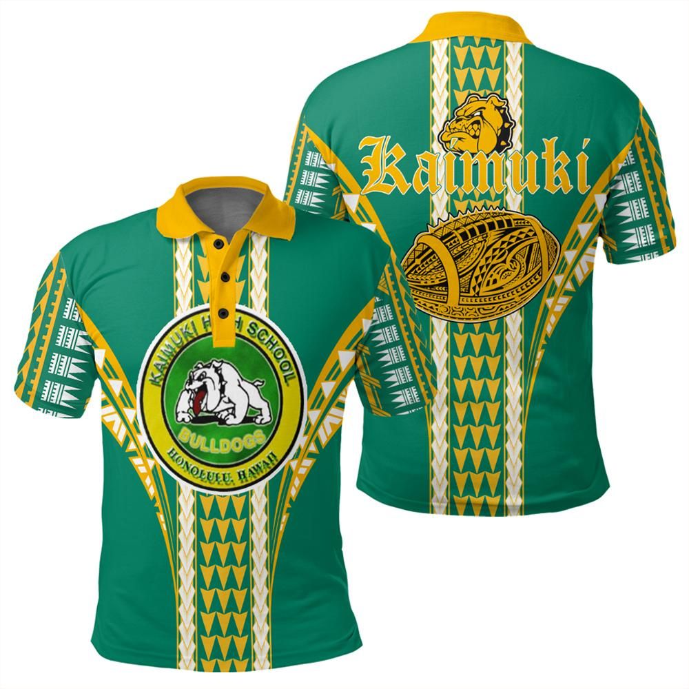 Hawaii Kaimuki High Football Jersey Polo Shirt Unisex