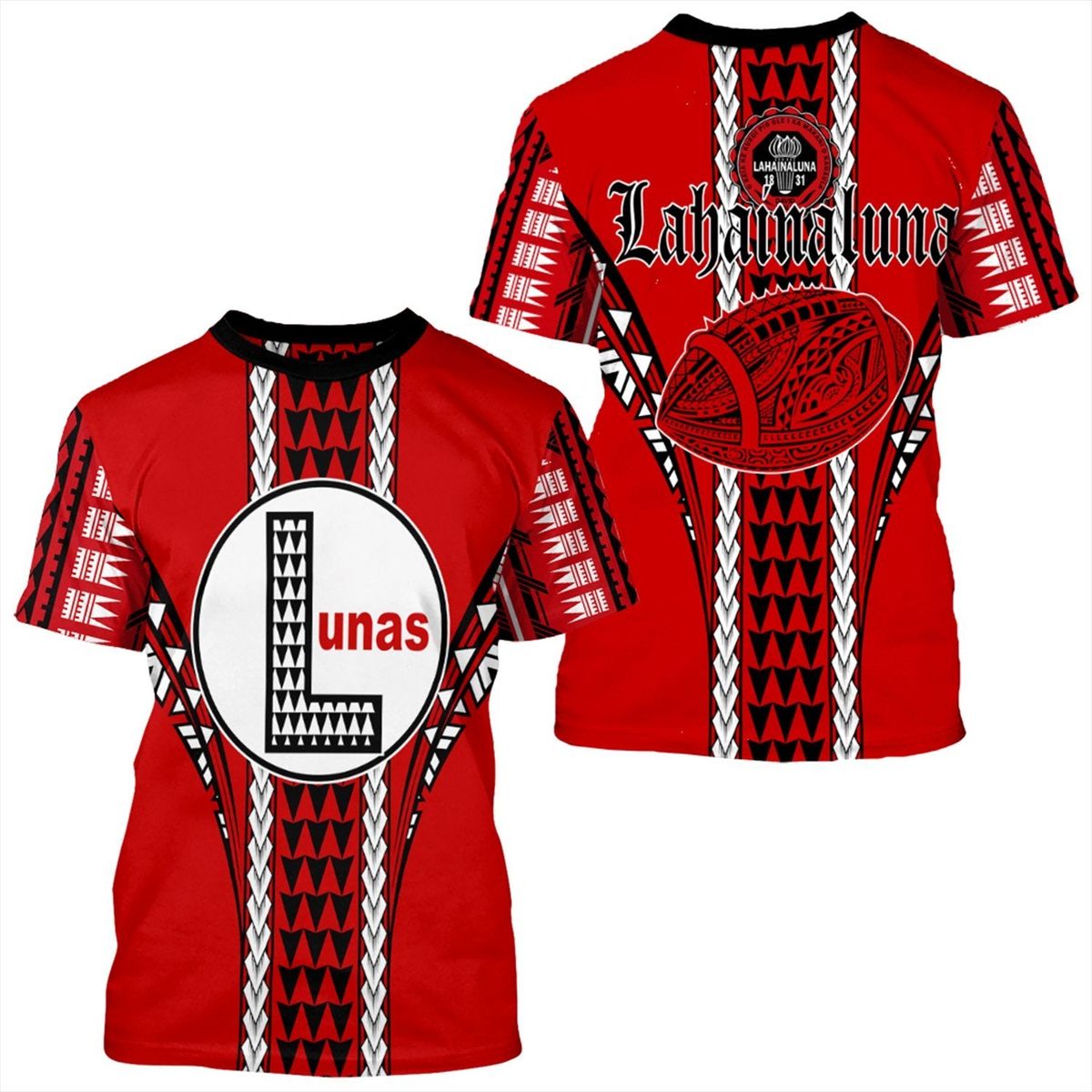Hawaii Lahainaluna High Football Jersey T-shirt Unisex