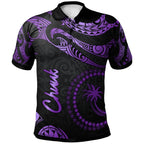Polynesian Polo Shirt - Poly Tattoo Purple Version - AL01