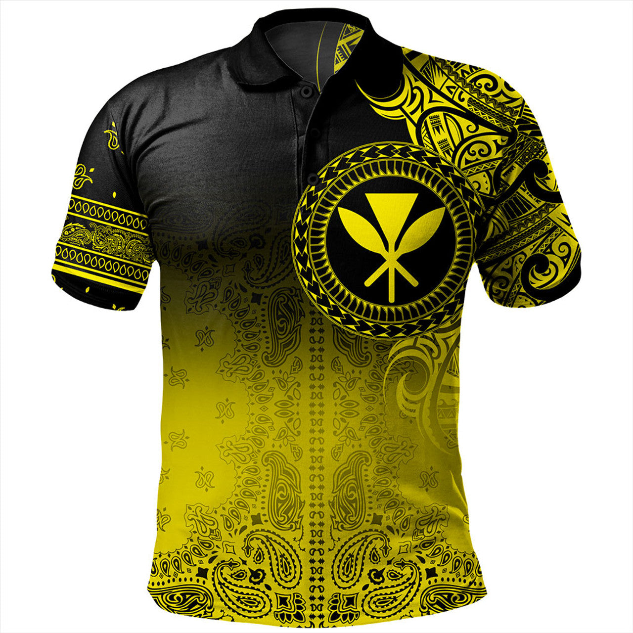 Hawaii Polo Shirt Custom Kanaka Paisley Style - AL01