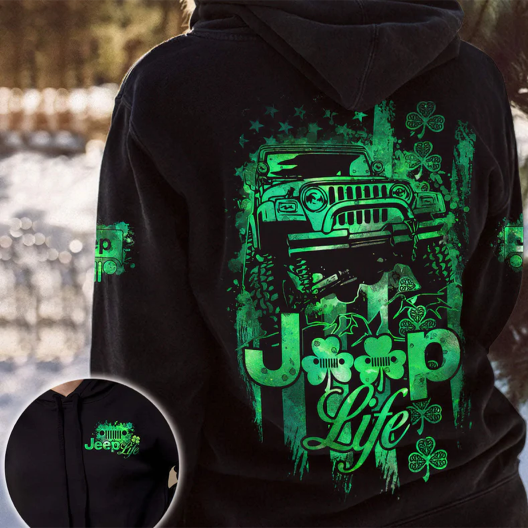 Jeep Patriot In Green Hoodie