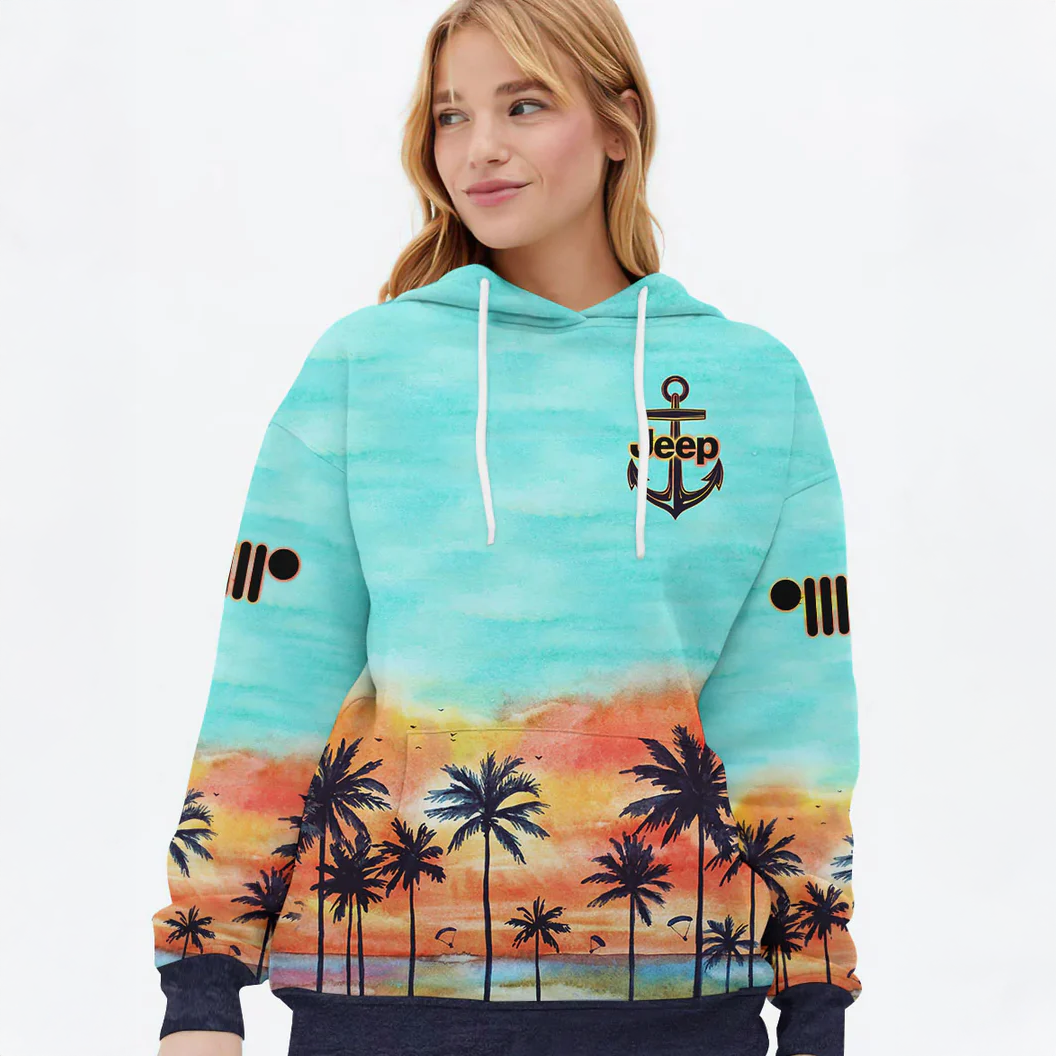Tropic Jeep VibesHoodie