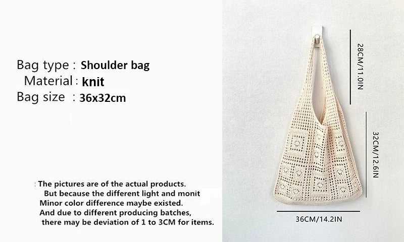 Summer Flower Knitted Handbags