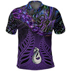 New Zealand Maori Tattoo Dart Paua Shell Polo Shirt Unisex