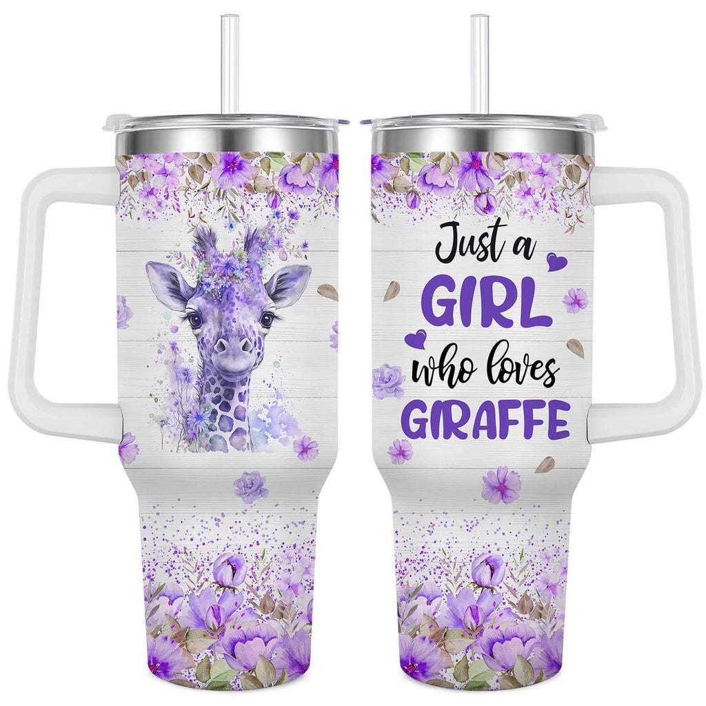 Giraffe Lover Handle With Tumbler – Size 40oz
