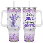 Giraffe Lover Handle With Tumbler – Size 40oz